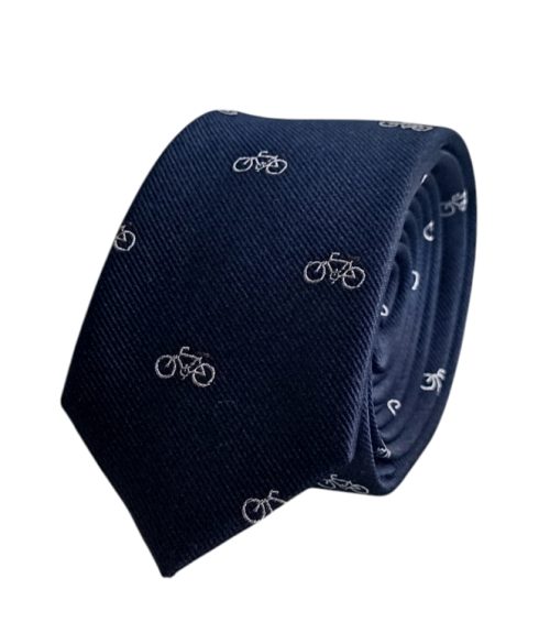 corbata seda delgada bicicletas