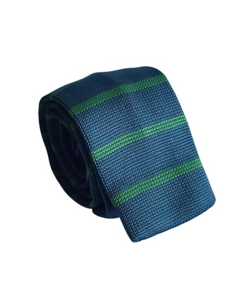 corbata tejida punta recta